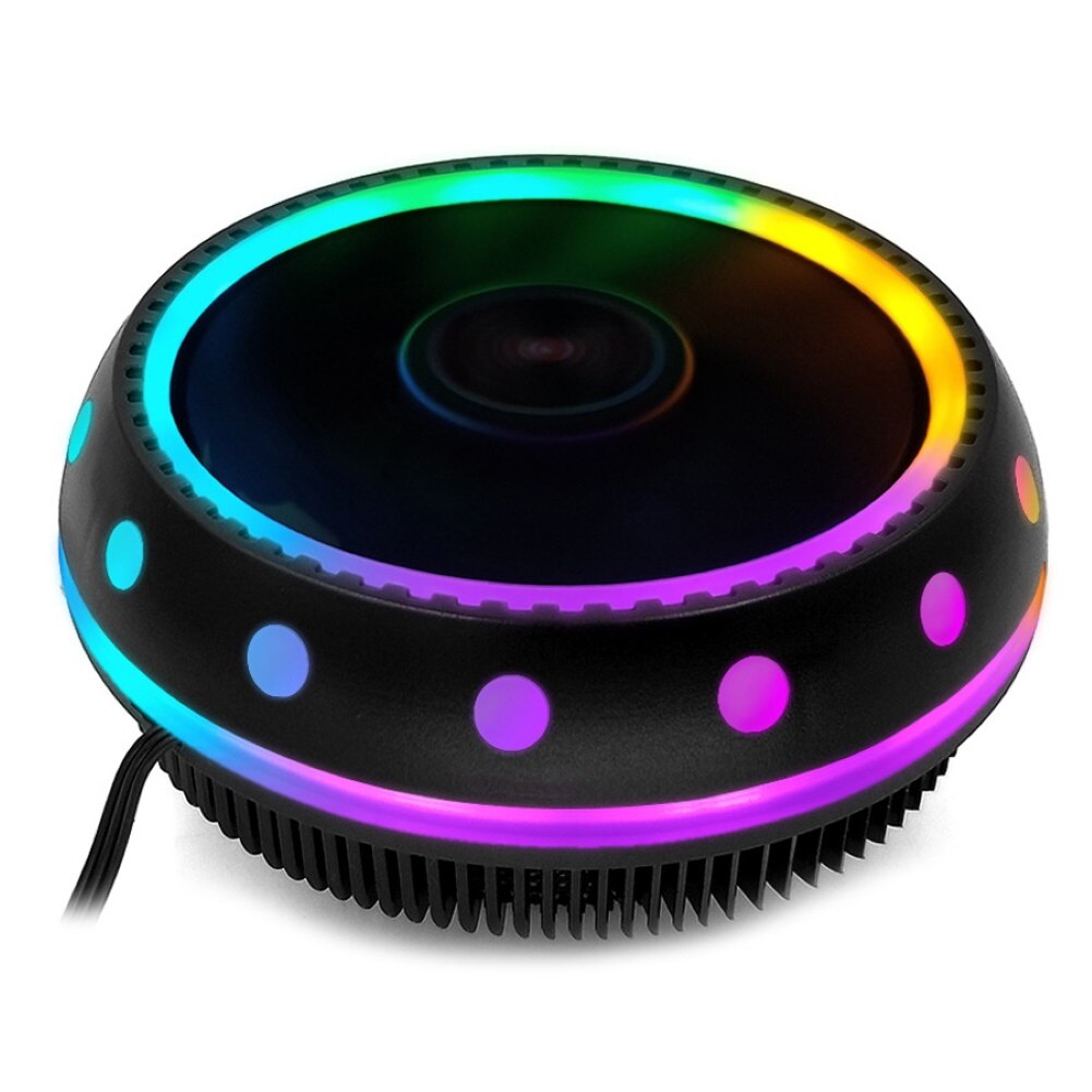 Universal Silent CPU Cooler LED Light Heatsink Cooling Fan for Desktop Computer High Efficiency Low Power Consumption Easy to In