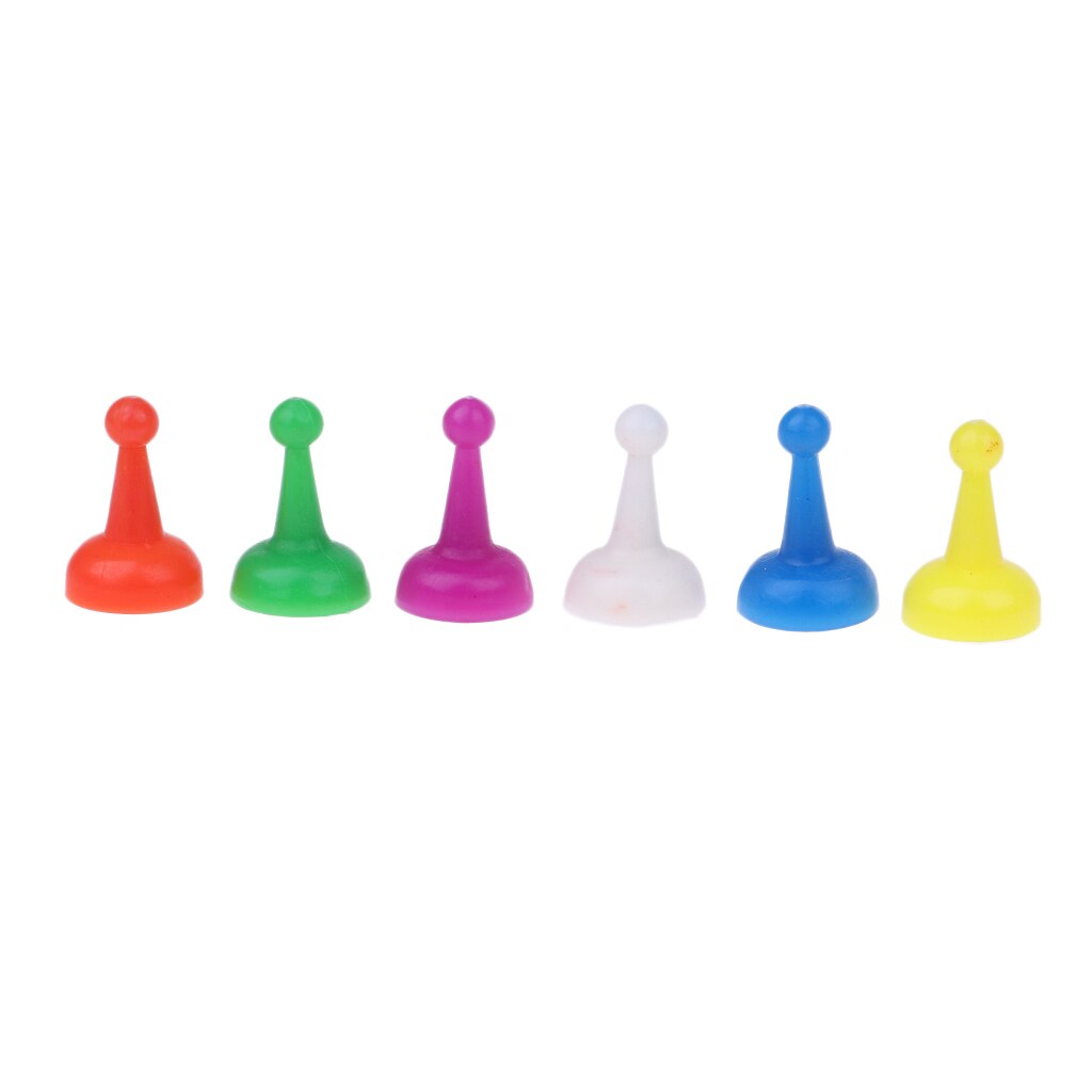 60x Colorful Plastic Chess Pieces for Checkers Game Toys Entertainment Fun 20mm