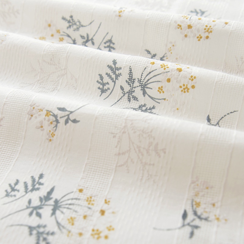 Flower jacquard cotton Fabric 3D printing Cloth for DIY summer Dress making material