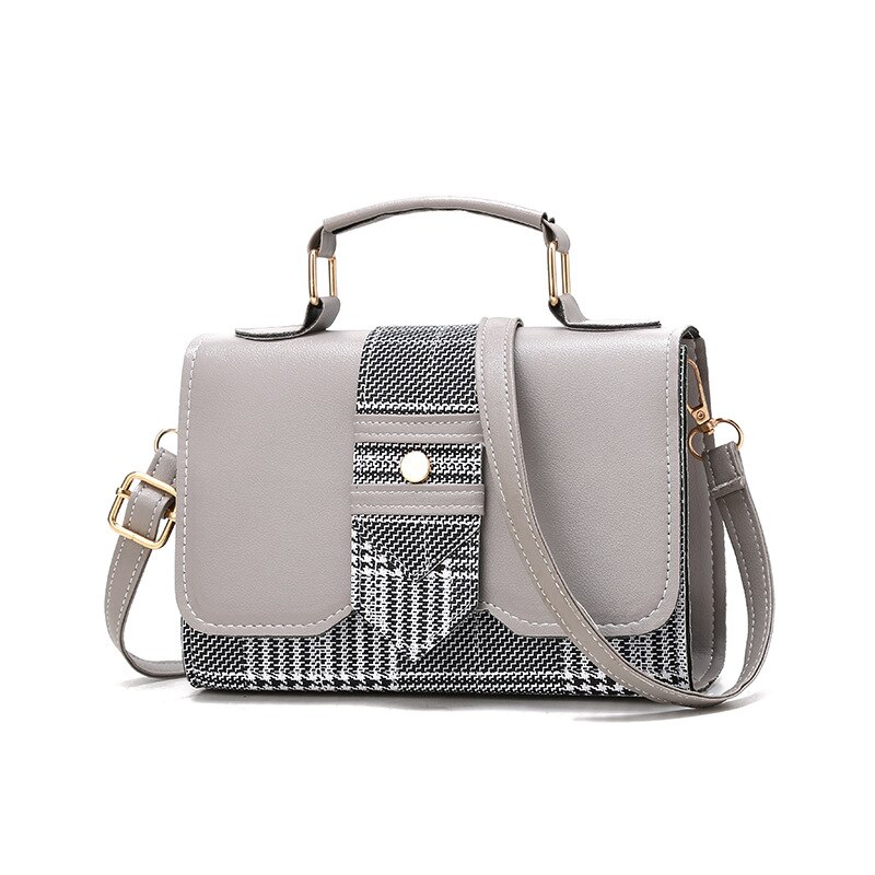 Crossbody Tas Voor Vrouwen Pu Lederen Schoudertas Meisjes Klassieke Rhombic Mini Messenger Purse Populaire Retro Vierkante Handtassen: gray