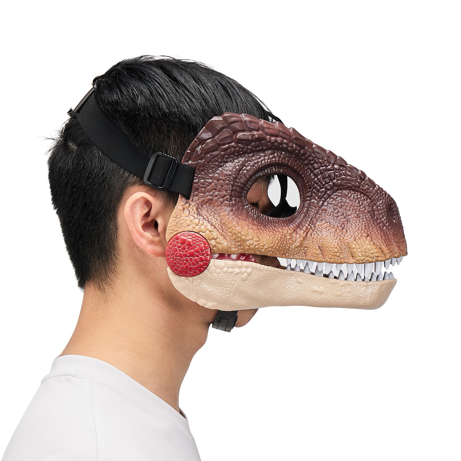 Grappige Dinosaurus Masker Dino Masker Bewegende Kaak Halloween Masker Realistische Dinosaurus Hoofd Mondmasker Beweegbare Partij Cosplay Rekwisieten