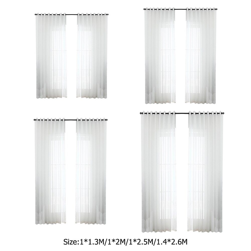 1pcs Modern Windows Tulle Curtains Simple Translucent Screening Yarn Drapes Panel Sheer for Living Room Bedroom Bathroom