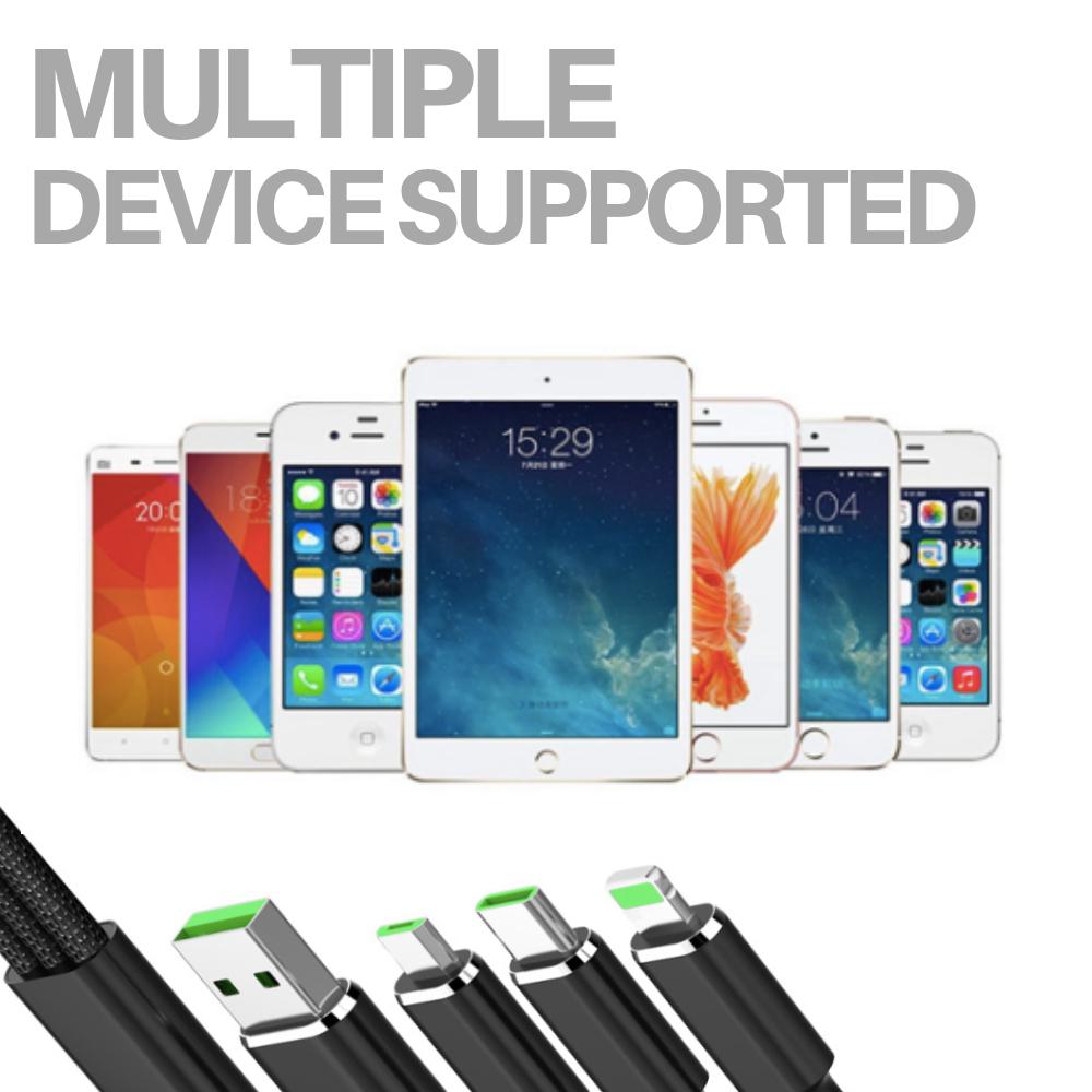 Kuulee Fast USB Charging Cable Universal 3 in 1 Multi Function Cell Phone Cord Charger