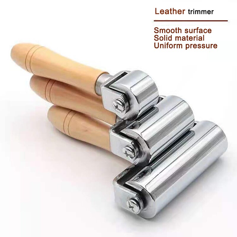 Leather Roller Metal Tool Roller Edge Holder Glue the inside and squeeze the bubble flattening Flattening tool Size 26/60/100mm