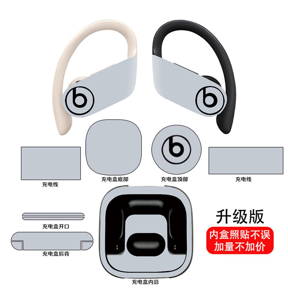 Voor Powerbeats Pro Skin Sticker -Ultra Dunne Decal Bescherming Voor Powerbeats Pro: BeatsPro-0142