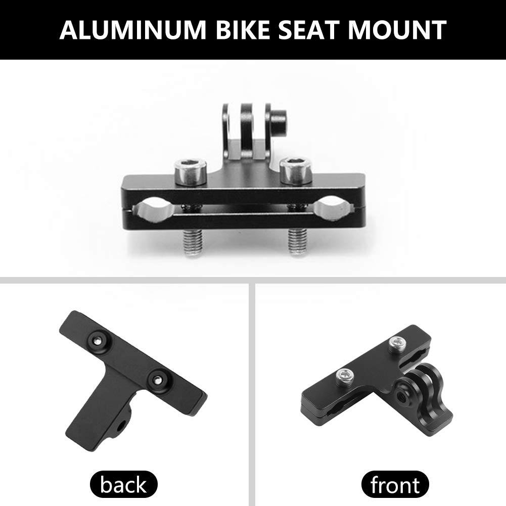 HONGDAK – Rail de selle de vélo, support de siège pour GoPro Hero 11/10/9/8/7/6/5s/5 Campark AKASO DJI OSMO, accessoires de caméra de sport