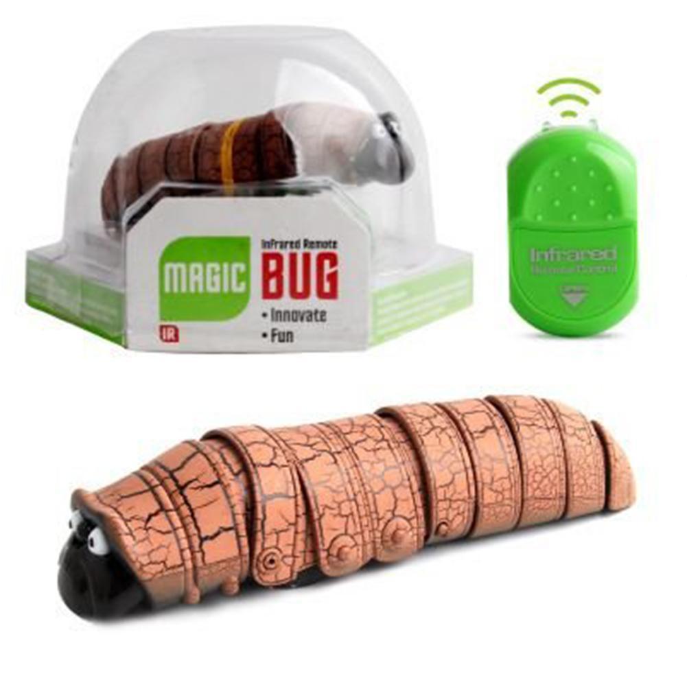 Oruga de insectos con Control remoto, juguete de plástico infrarrojo de simulación de animales para bromas, broma, juguetes difíciles para Halloween