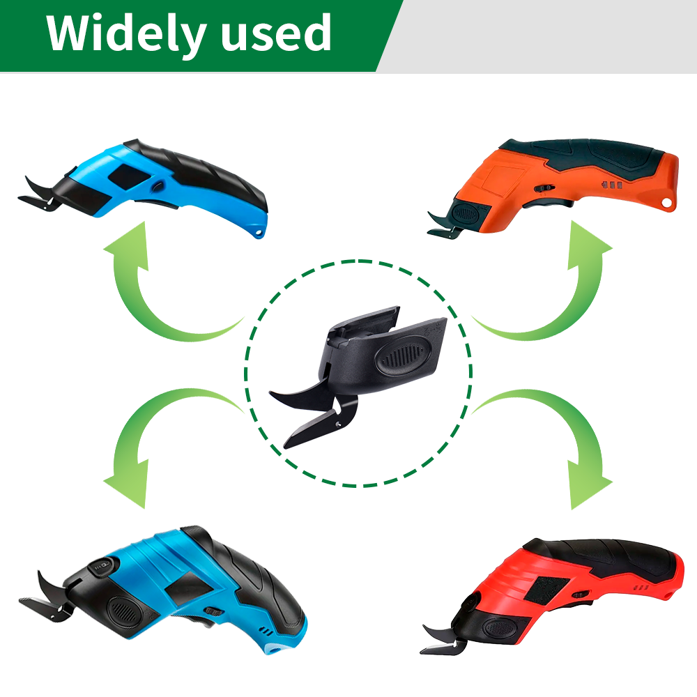 Duurzame draadloze stalen vervangende messen voor elektrische schaar Krachtig snijden Leer Tapijt Karton Plastic Precisieset