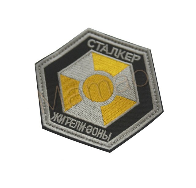 Streep Kerncentrale Straling STALKER S.T.A.L.K.E.R. Facties Huurlingen Loners Atomic Power Badge Patch Tsjernobyl: 7