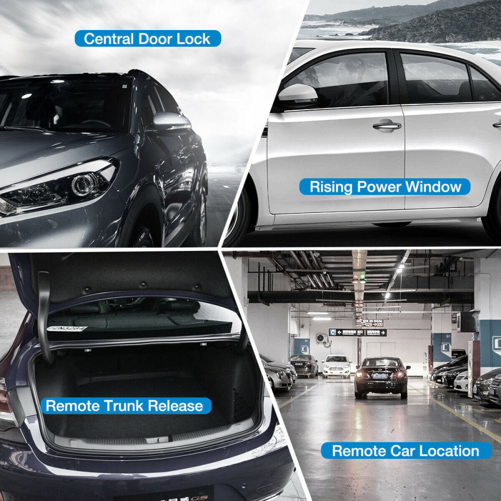 1 Set Auto Alarmsysteem Afstandsbediening van Auto Inbraakalarmsysteem Auto Trillingsalarm Anti Diefstal Beveiligingssysteem