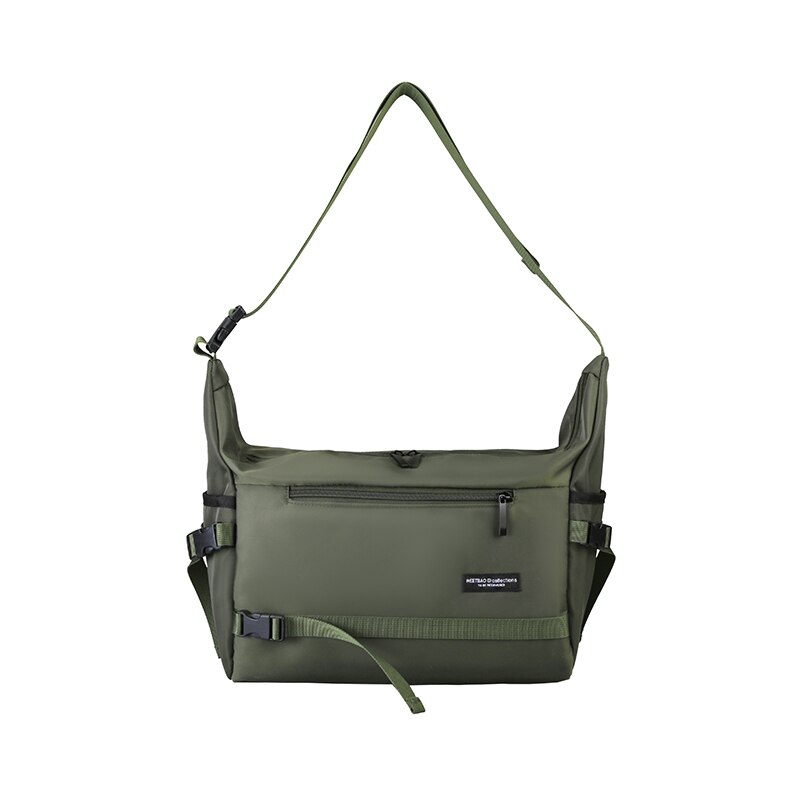 Nylon sacs de messager sacoche sac d'école pour adolescent garçons grand sac à bandoulière antivol sac à bandoulière mochilas escolar: Army Green