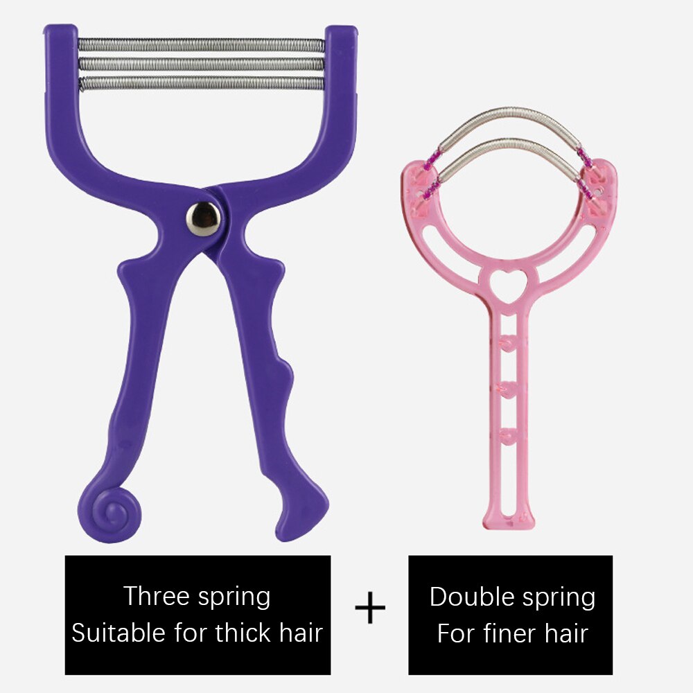 Gezicht Epilator Tweezerman Gladde Afwerking Facial Hair Remover Vrouwen-Ontharing Tool Voor Wangen, Lippen, hals Ontharing: Mix 2