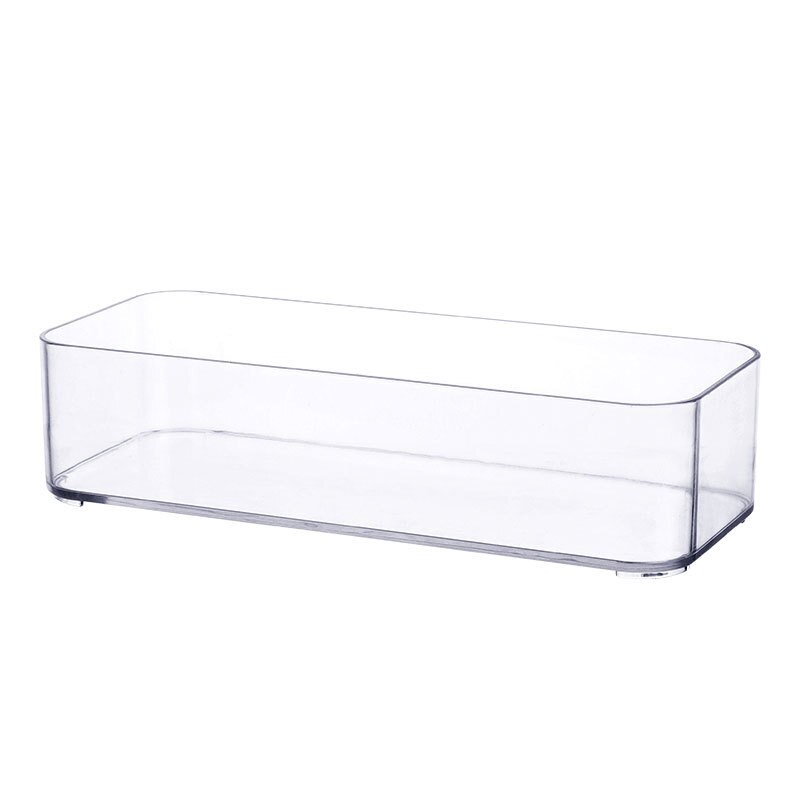 Plastik makeup arrangør vatrondell kasse kosmetisk arrangør makeup boks læbestift makeup børste opbevaring badeværelse bord arrangør: -en