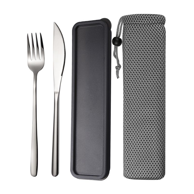 JueQi service de vaisselle coréenne | Couverts de table S cuillère fourchette 18/8 acier inoxydable, service de vaisselle en or occidental: A