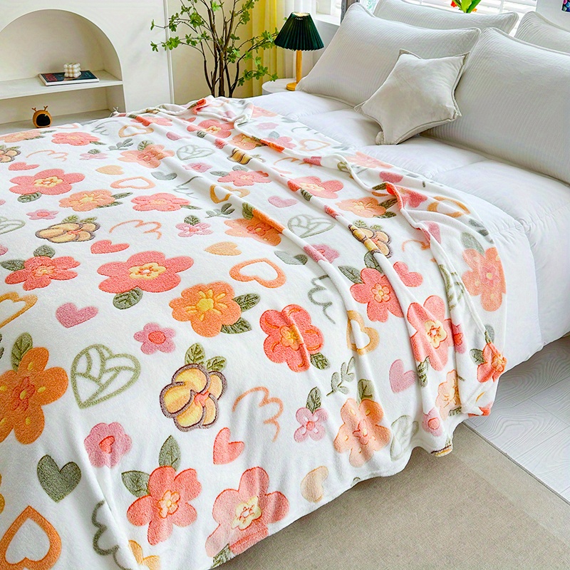 Fleece Throw Blanket - Soft Warm Cozy All-Season Knitted Polyester Bed Blanket: 70x100cm / black