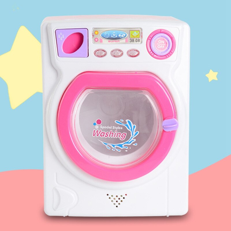 Children's Play House Game Toy Electric Stimulation Washing Machine with Sound and Light Effect