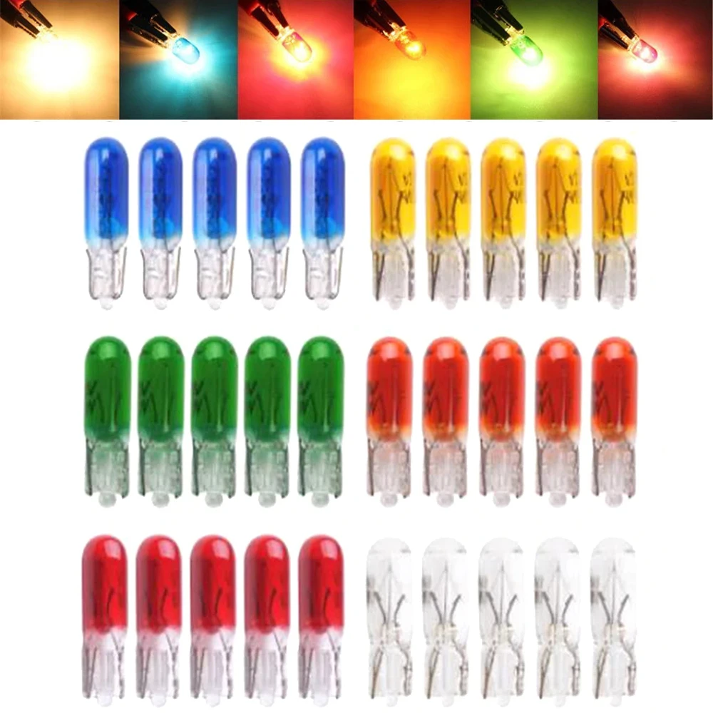 10 Stücke Auto T10 Halogen 3 Watt 194 158 Keile 12 V Autolampe Weiße Glühbirnen Instrumentenlicht Leselampen Umrisslampe Autozubehör