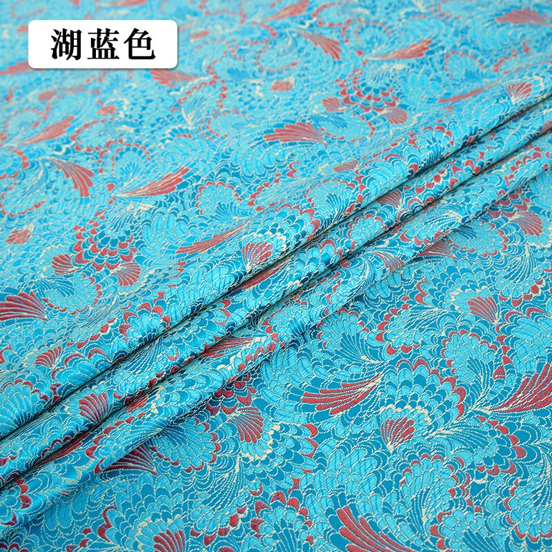 Chinese imitation silk style brocade pattern jacquard pattern fabrics cheongsam kimono diy damask sewing material