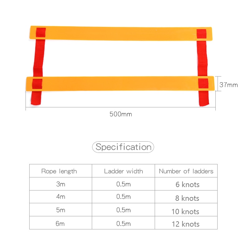 Children Jump Lattice Game Outdoor Jumping Toys Agility Ladder Hopscotch Sports Games Preschool Teaching Aids for Kids