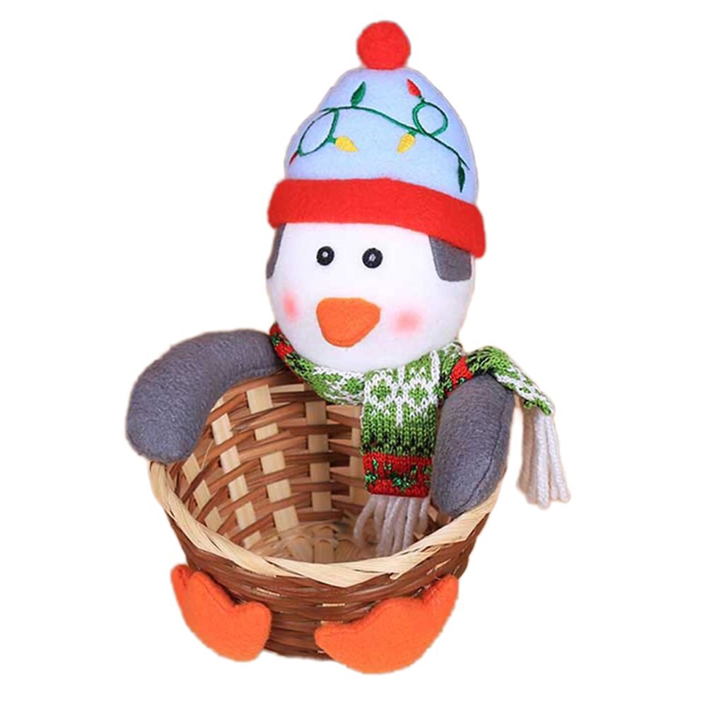 Christmas Decoration Candy Basket Christmas Desktop Decoration Children Candy Basket Christmas Decoration Candy Box: E S