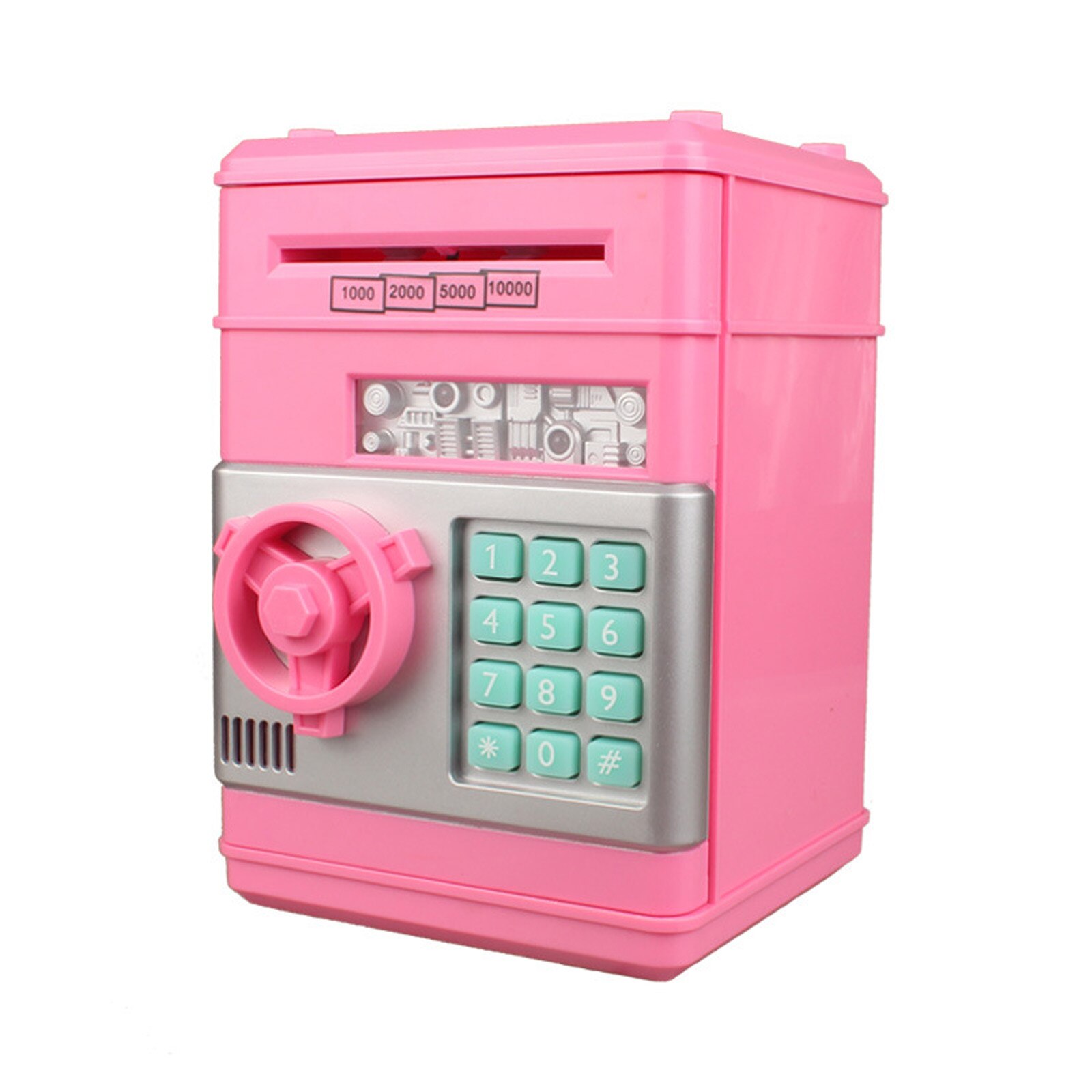 Strongbox Papier Geld Sparen Kasten Gemalte ATM ABS Sichere Automatische Bargeld-rollen Großen Kapazität Multifunktionale Schweinchen Bank: A5