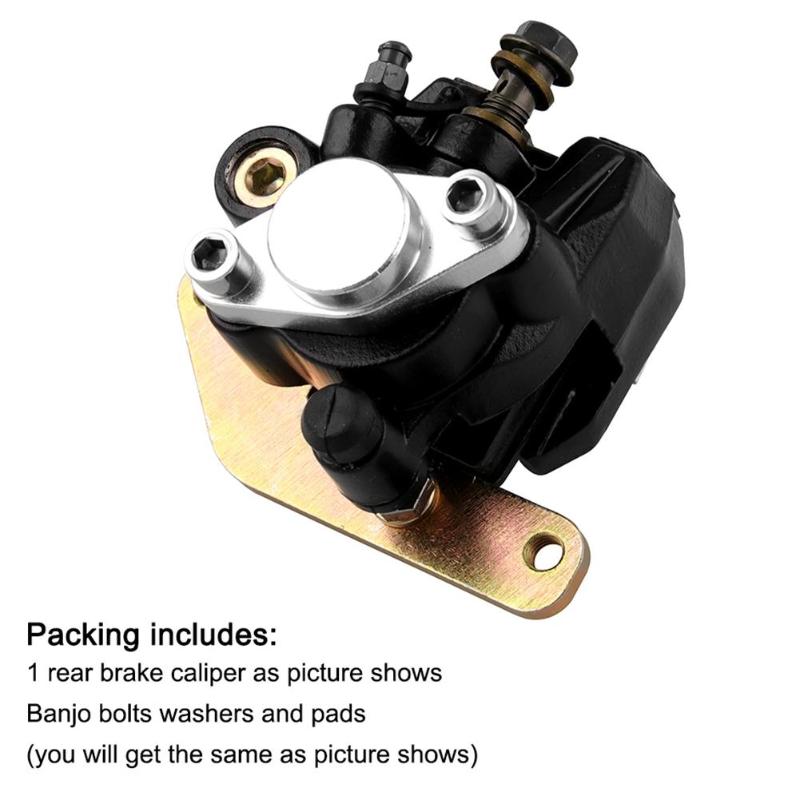 Rear Brake Caliper Assembly with Pads for Yamaha Banshee 350 ATV Parts