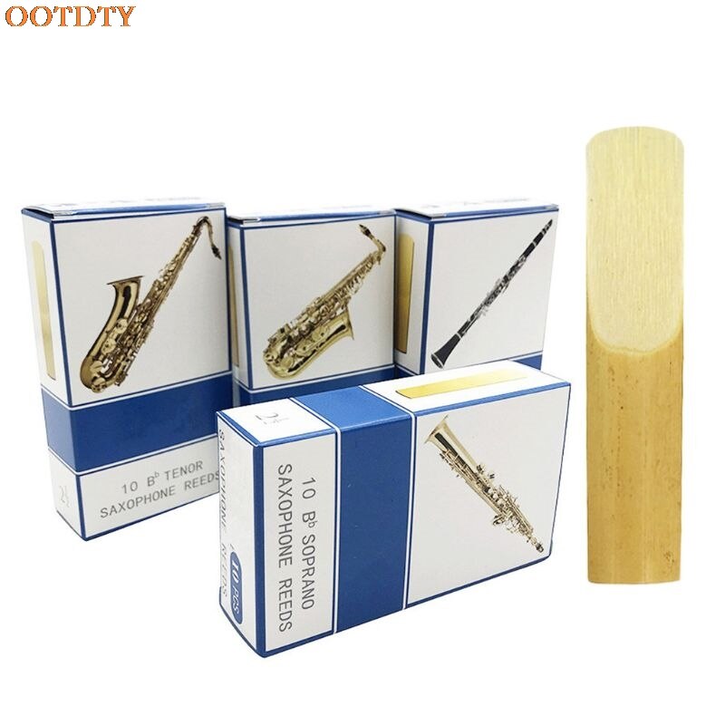 10 stuks/set alt/sopraan/tenorsaxofoon rieten sterkte 2.5 bb klarinet riet