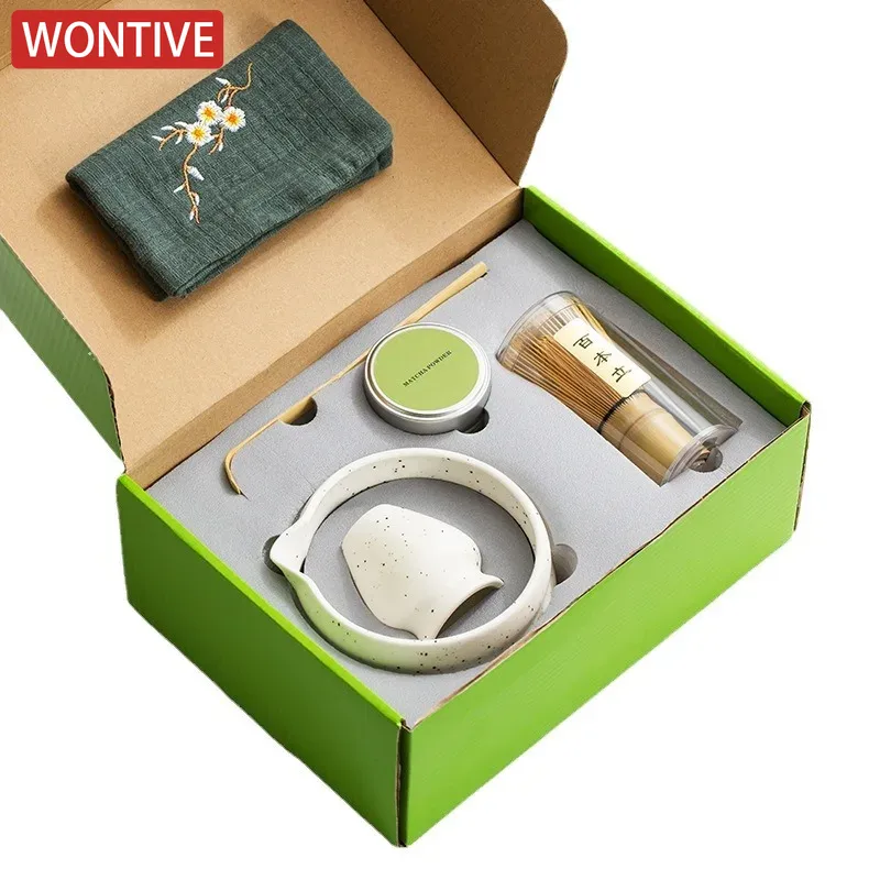Batidor de té blanco Matcha, utensilios de té para ceremonia japonesa, herramienta de té Chasen de bambú, cepillo de té, exquisito Kit Matcha para juego de té, 1/2/4/6 Uds.