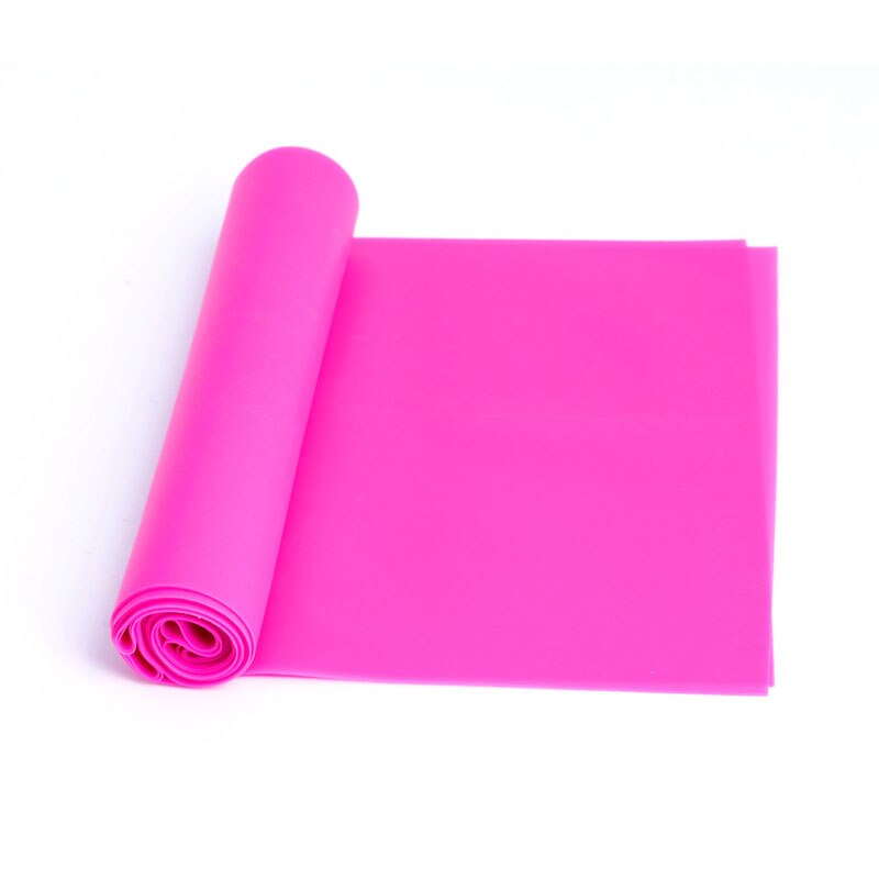 1,2 M elástica Yoga Pilates de goma elástico brazo de la banda de ejercicio pierna Fitness: Rosa