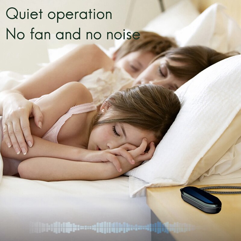 Personal Wearable Mini Portable Temperature Humidity Display 10 Million Negative Ion Hanging Neck Air Purifier