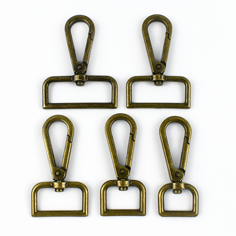 30Pcs 16/20/25/32/50mm Metal Bag Buckles for Webbing Belt Strap Swivel Lobster Clasp Handbag Trigger Snap Hook DIY Clip Buckle: 9# / Black Nickel