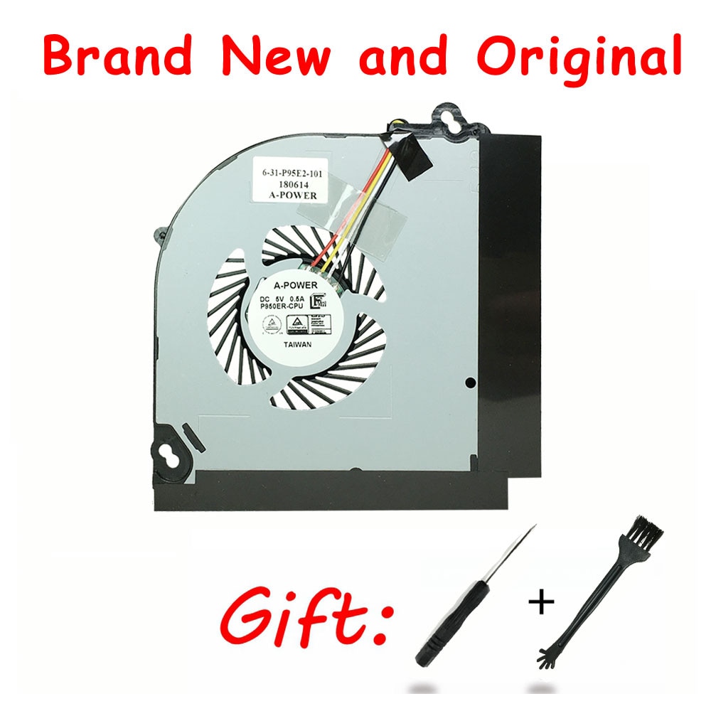 original cpu gpu cooling fan cooler for Clevo P950HP P950HP6 P950ER P950HR P955ER P950EP6 P955EP6 P950ED BS5005HS U3D U3E