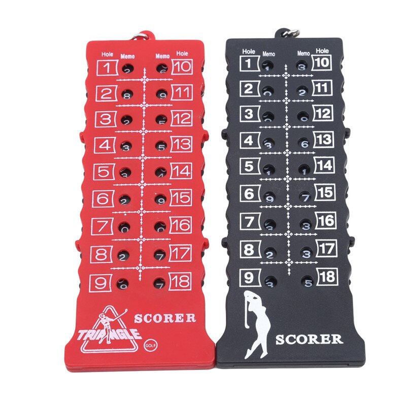 18- hullers golf slag putt score kort tæller golf score indikator med nøglering miljømæssige golf score tæller