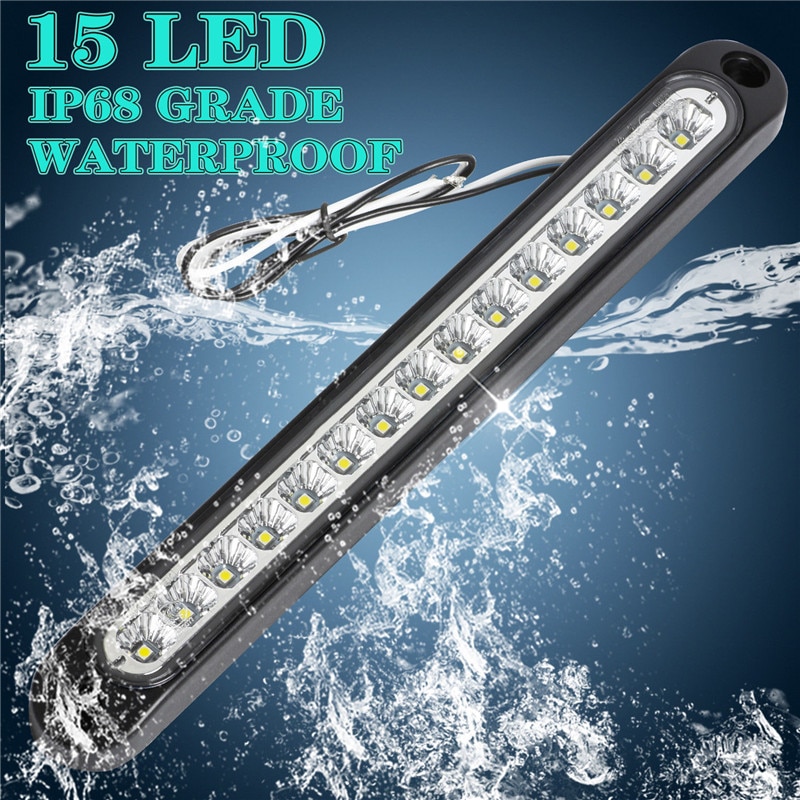 Luces LED para Luz trasera LED de remolque, señal de parada, impermeable, 24v, para camión, luz trasera de frenos, 10-30V, 1 Uds.