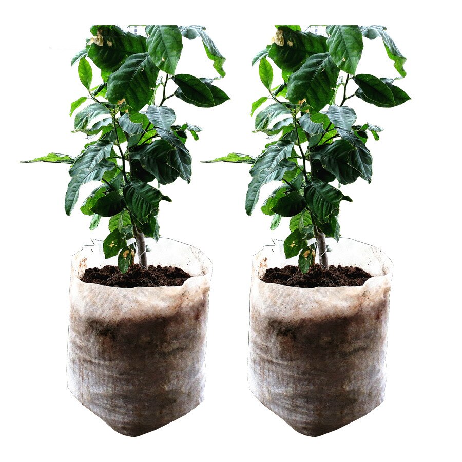 100/50PCS Seedling Plants Nursery Bags Organic Biodegradable Grow Bags Fabric Eco-friendly Ventilate Growing Planting Bags
