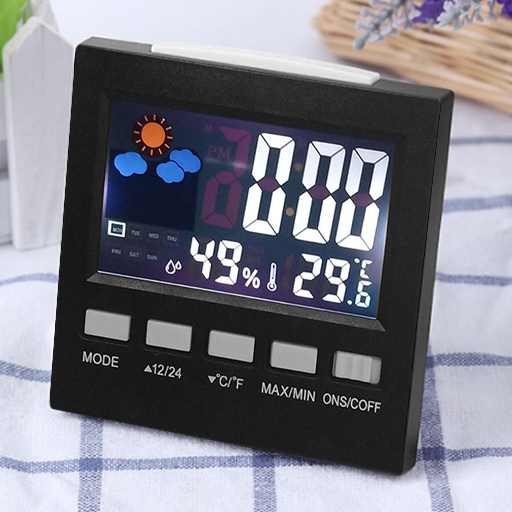 1PC Digital Clock Date Week Time LED Display Backlit Desktop Clock Home Office Digital Calendar