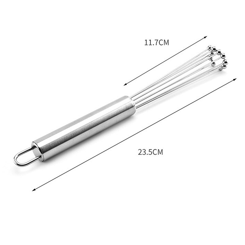 Semi-automatische mixer ei klopper handmatige zelfdraaien roestvrij staal Whisk hand blender ei crème roeren keukengerei (Color : Sliver Semi-automatische mixer ei klopper handmatige zelfdraaien roestvrij staal Whisk hand blender ei crème roeren keukengerei (Color : Sliver
