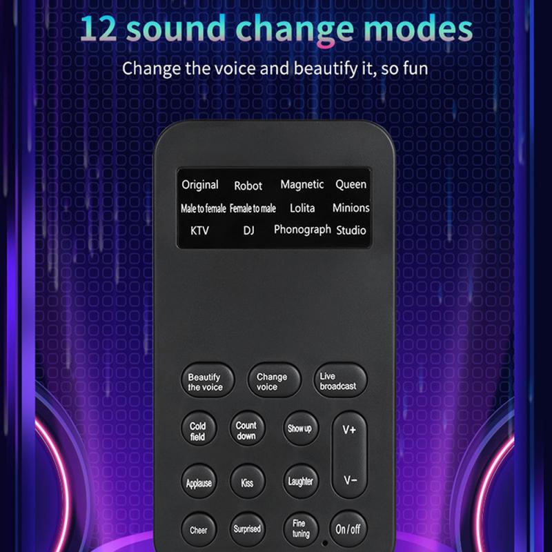 Voice Changer, American Sound Card, Mobile Computer Game Universal Language, 12 Kinds Of Voice Lines Can Be Freely Selected