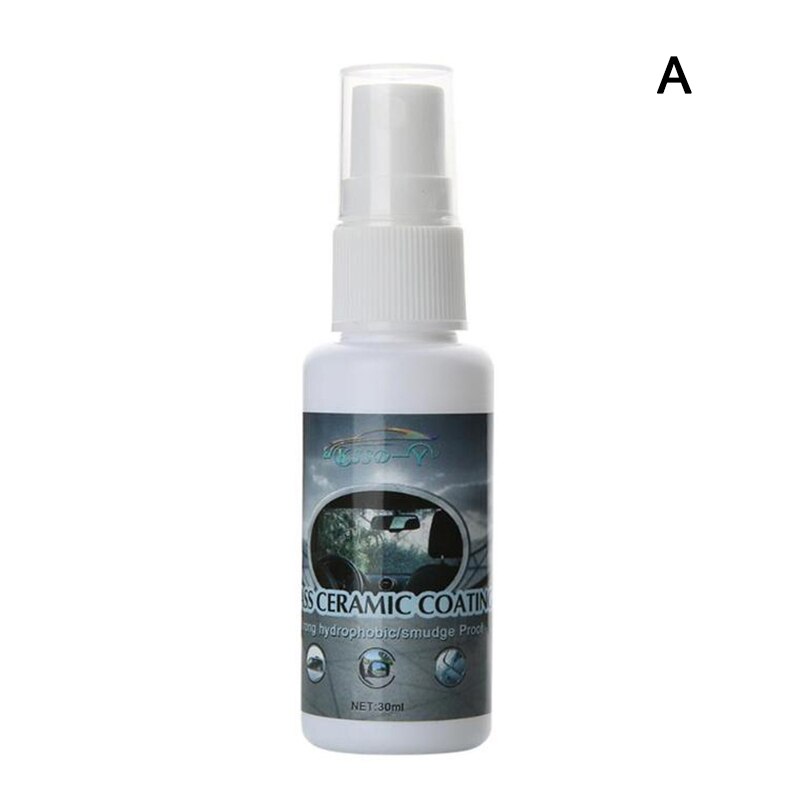 30ml bil vannavstøtende belegg flytende anti regn glass vannavvisende middel med et håndkle  nj88: Uten håndkle