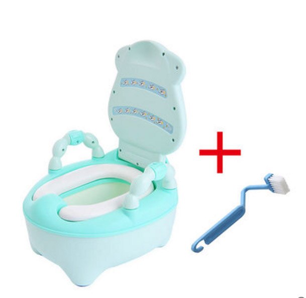 Bébé Pot multifonction bébé toilette vache enfants Pot formation siège de toilette enfants chaise Pot de toilette urinoir pour Pot gratuit brosse: Argent