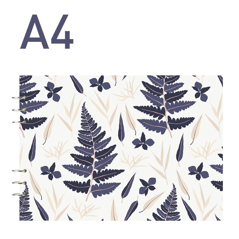 Horizontal Loose-Leaf Hand A4 Art Painting 50 Pages Sketch Paper Color Lead Environmental Replaceable: Green