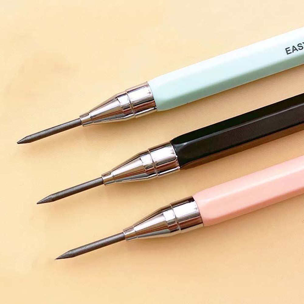 2.0mm 2B Propelling Pencils Candy Color Mechanical Pencil Drawing Writing For Kids School Supplies Students Stationery