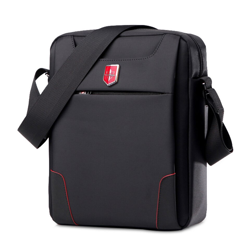 nouvelle sac pour hommes unique épaule Messenger sacs étanche Oxford suisse noir sacs mallette d'affaires sacs décontractés femme