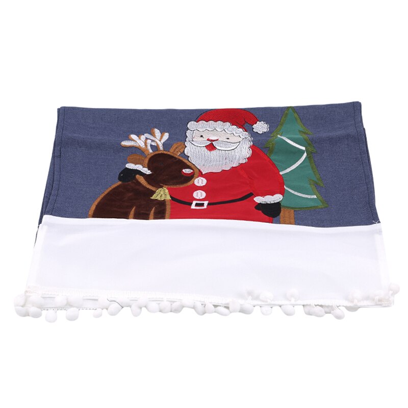 Polyester print bord flagga jul bord löpare bord skrivbord bordsdukar hotell hem festival dekoration