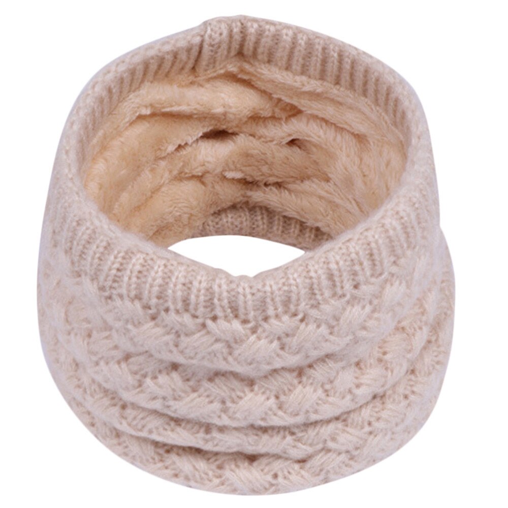3-15 years KIDS Winter Scarf For Children Knitted Baby Ring Scarf Children Scarf Neck Cotton Thickened Collar Scarves For Girl