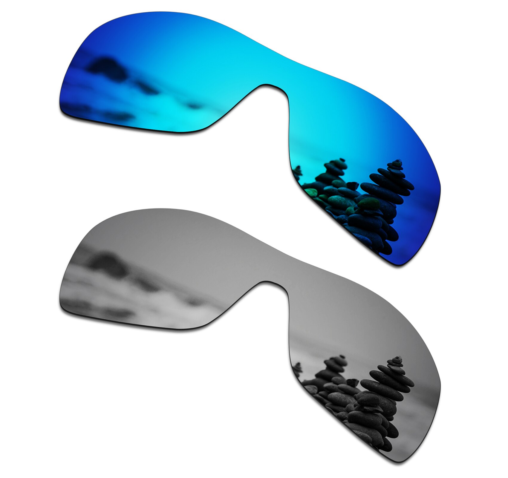 SmartVLT Gepolariseerde Vervanging Lenzen voor Oakley Antix Zonnebril-Meerdere Opties: Blue and Silver