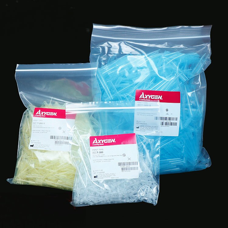 1000pcs Lab 10ul 200ul 1000ul Axygen Clear Pipet Tips Nonpyrogenic and Certified To Be RNase-/DNase-free