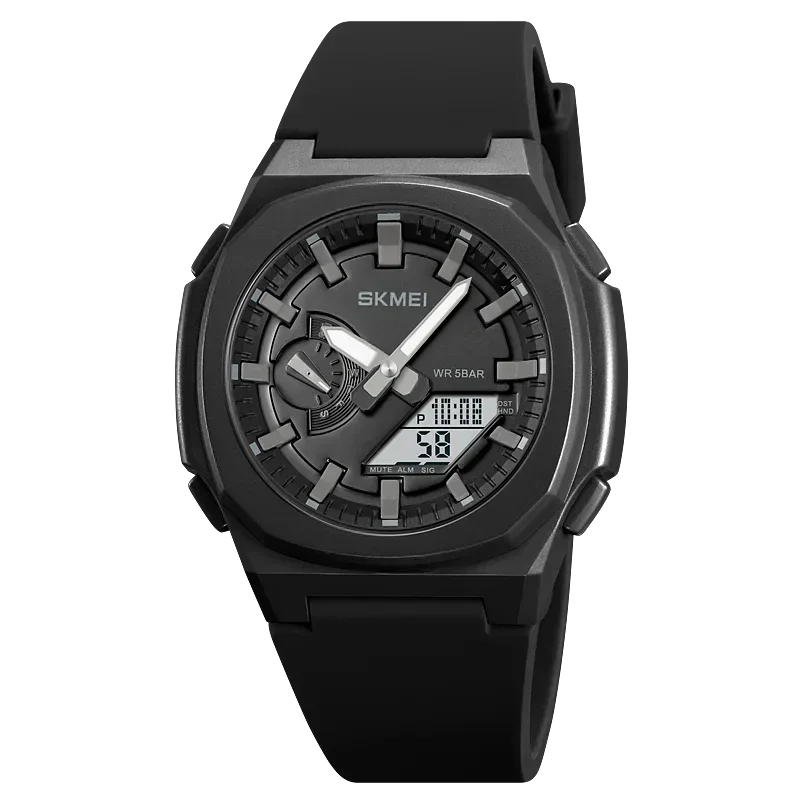 SKMEI 2091 5 Alarme Datum Uhr reloj hombre mit Japan Digital Bewegung Sport Uhren Wasserdicht Männer Countdown Chrono Armbanduhr: Elfenbein