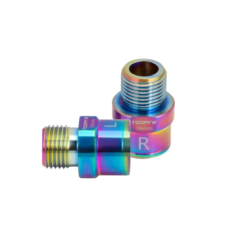 Cykel pedal förlängningsbultar distanser förlängare pedal axel vev tillbehör 16mm 20mm för cykel pedal förlängning