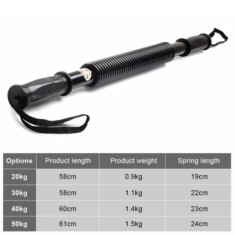 Spring Arm Strength Hand Gripper Arm Power Blaster Fitness Equipment Gym Expander Forearm Power Twist 20kg/30kg/40kg/50kg/60kg